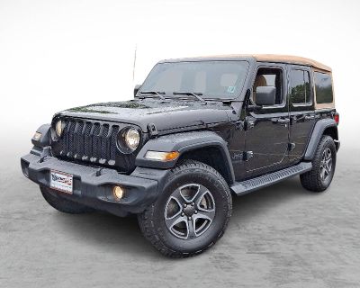 Used 2020 Jeep Wrangler Black and Tan